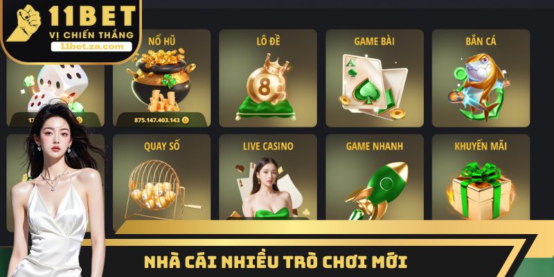 Nhà cái nhiều trò chơi mới